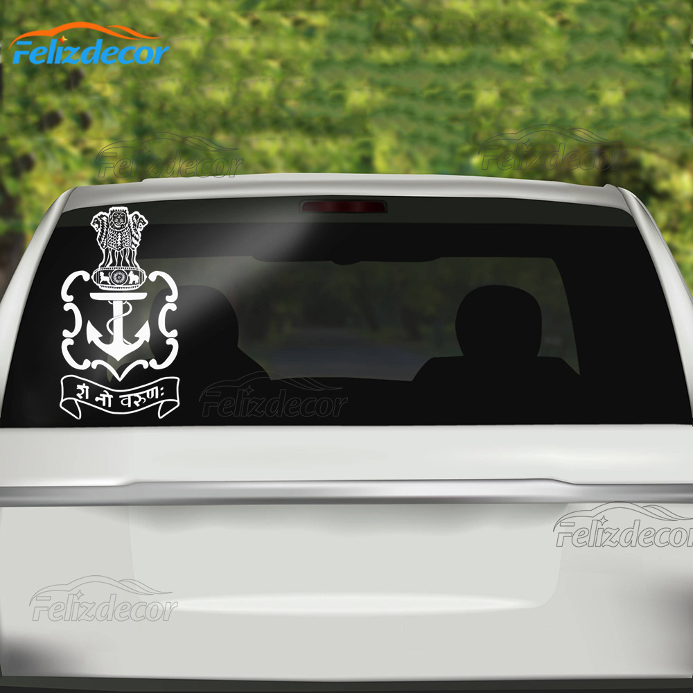 15*27cm Fusion Indian Navy For Car Sticker Bumper Hood Sticker Art Vinyl Sign Decals Car Decor L978