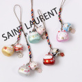 Japanese Lucky Cat Smart Phone Strap Lanyards for IPhone/Samsung Case Strap Water Sound Bell Mobile Phone Strap Rope Phone Charm