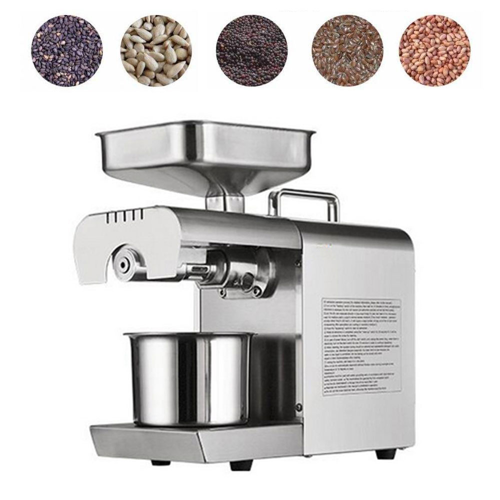 700W Home oil press machine peanut sesame coconut oil extractor Stainless steel oil presser rapeseed High oil extraction rate