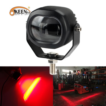 OKEEN 12V-80V Red 20W Light Car Safety Lamp LED Forklift light fork truck crane spot beam to Linde Hyster yale