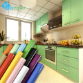 Glossy Flash Wall Stickers Kitchen Cabinet Furniture Desktop Refurbished Sticker Solid Color Waterproof Wallpaper Self-adhesive