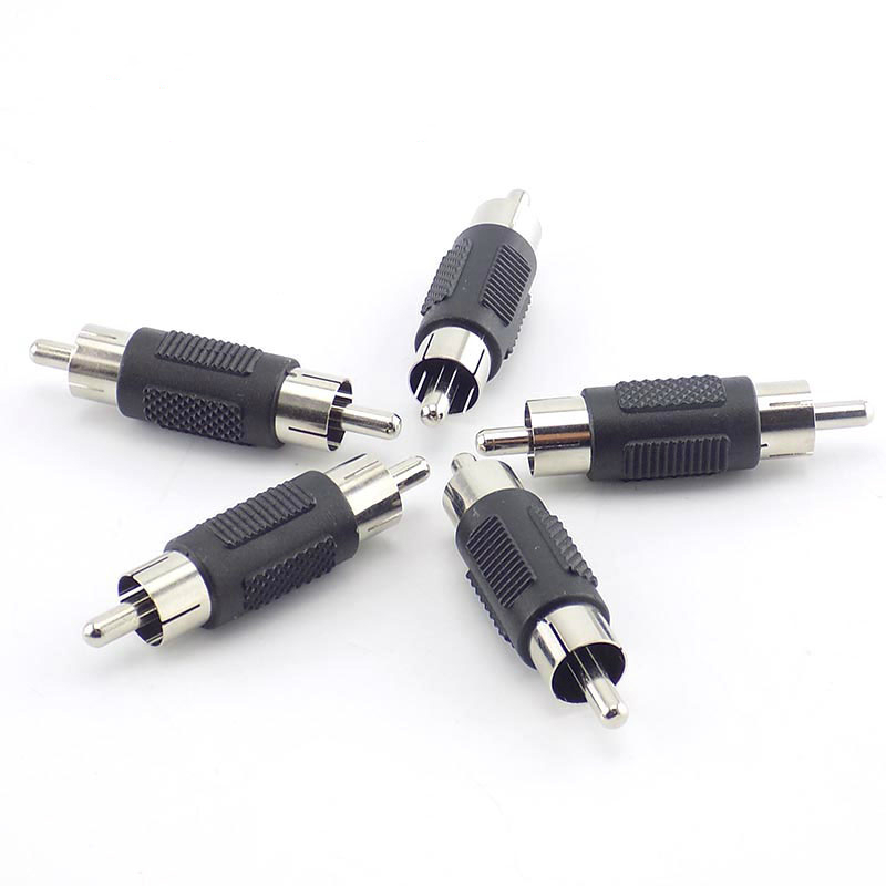 5pcs 10pcs RCA Female to Female Coupler Plug Audio Video Cable Jack Plug Adapter Converter RCA Male to Male Joiner Connector