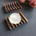 2pcs Bamboo Soap Dish Portable Storage Holder Woode Creative Wooden Natural Soap box Bamboo Tray Holder Bathroom Kitchen Holder