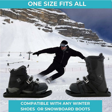 Freestyle Mountain Skis Snowboards Portable Alpine Mountain Board Outdoor Travel Snowboarding Shoes Stainless Steel Small Ski