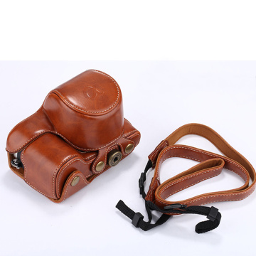 PU Leather Camera Case For Sony Alpha A6000 A6300 16-50mm Lens Retro Vintage Bag