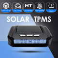 AN05 Solar Car TPMS Auto Security Tire Pressure Monitoring Tyre Temperature Alarm System with 4 Internal/External Sensors