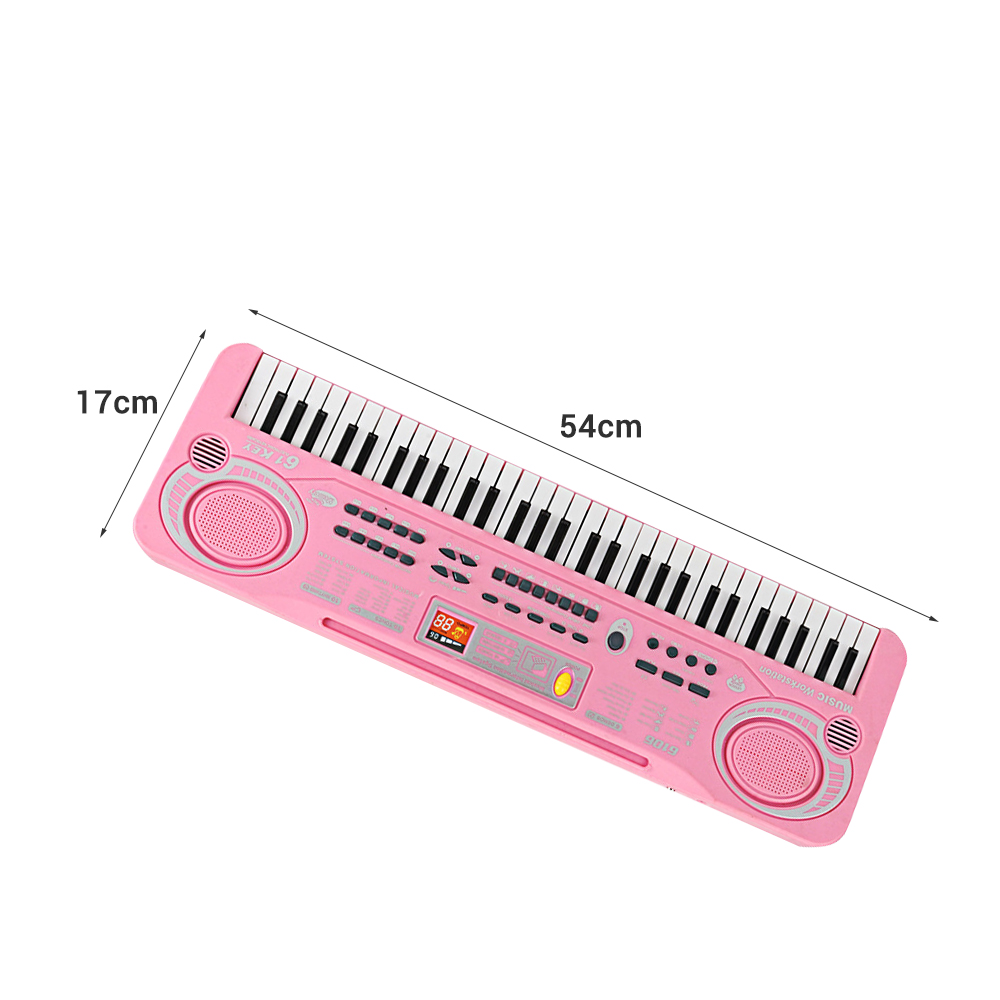 61 Keys Electronic Organ USB Digital Keyboard Piano Musical Instrument Kids Toy with Microphone electric piano for children kids