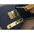 High quality electric guitar,TL style,Basswood body with Maple neck,Black matte paint,Custom electric guitar,free shipping