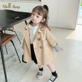 New Fashion Baby Girls Boys Trench Cotton Long Kids Windbreak Jacket Autumn Spring Child Dust Coat Baby Outwear Clothes 1-12Y