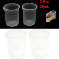 50mL Graduated Beaker Clear Plastic Measuring Cup for Lab 2 Pcs Jun28 Professional Factory price Drop Shipping