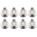 8 Pcs Zinc alloy Rotary Switch Control Knobs Replacement Accessories for Kitchen Cooker Gas Stove Oven Cooktop (Diameter: 8mm/ 0