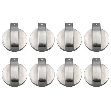 8 Pcs Zinc alloy Rotary Switch Control Knobs Replacement Accessories for Kitchen Cooker Gas Stove Oven Cooktop (Diameter: 8mm/ 0