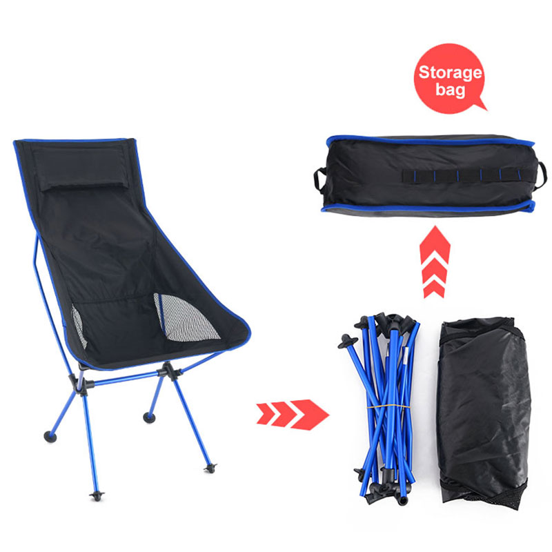 Portable Folding Chair 휴대용 접 이식 의자 Outdoor Camping Travel Fishing Chair BBQ Home Office Seat Moon Chair стул для кемпинга Chairs