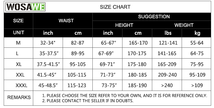 WOSAWE Winter Men's Cycling Bib Pants with Gel Padd Bike Legging Racing Bike Clothings Cycling Tights MTB Trousers