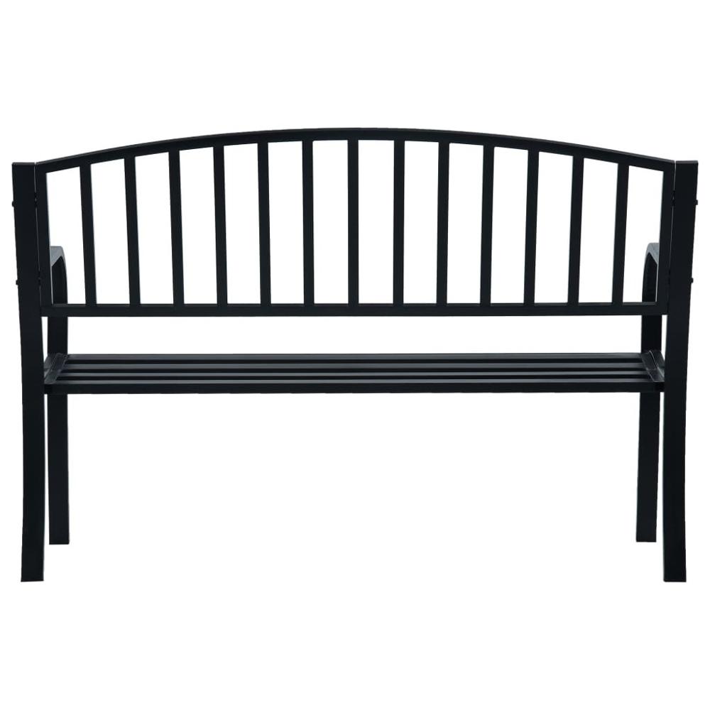 [AU Warehouse]Furniture Garden Bench 125 cm Black Steel