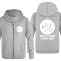 5 Seconds of Summer 5SOS Rock Band Hoodies Men 2020 Men's Fleece Zipper Cardigans Hooded Sweatshirts