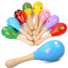 Mini Wooden Ball Children Toys Percussion Musical Instruments Sand Hammer Baby Toys