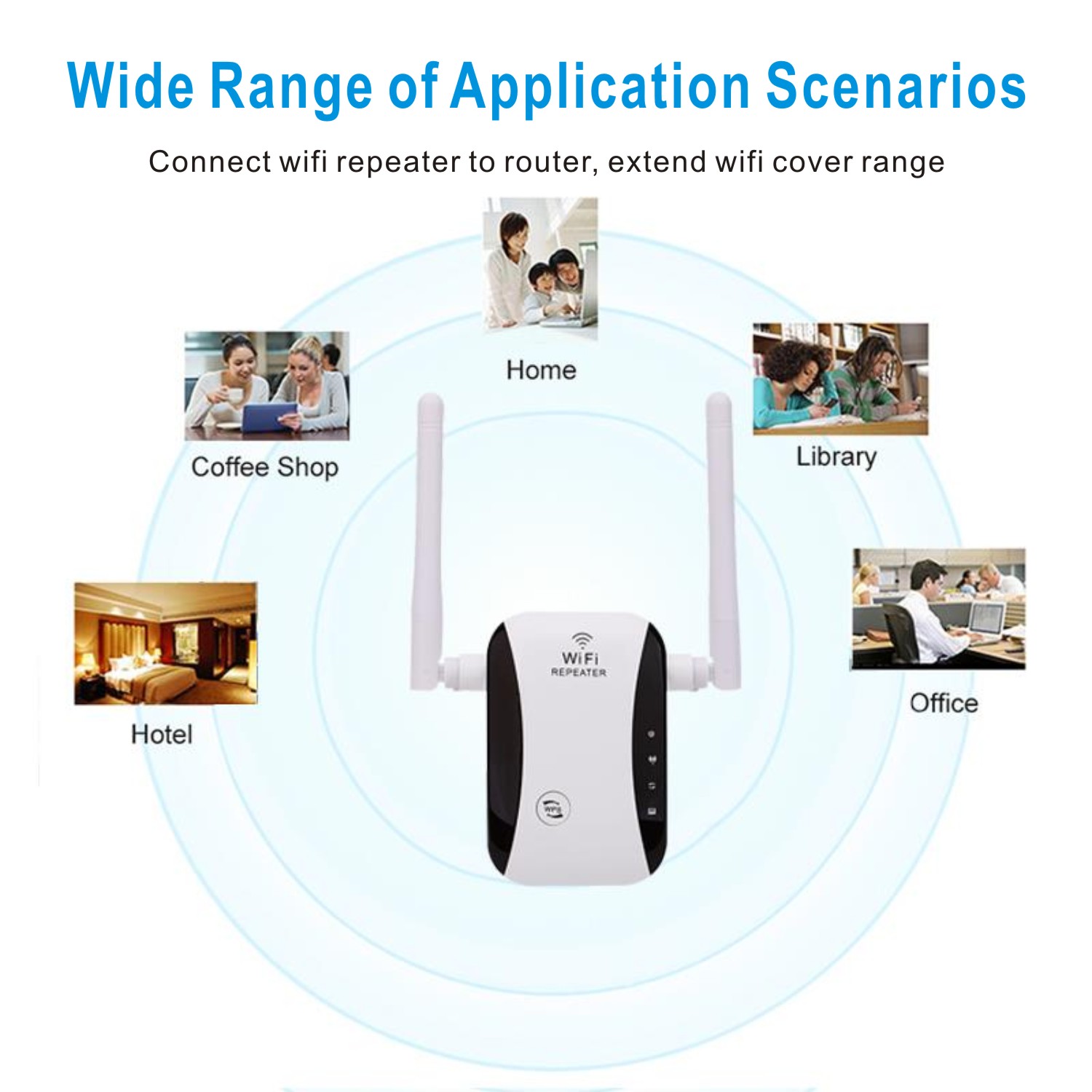 New WIFI Repeater wifi Router Signal Extender Long Range Booster Wireless Network Amplifier 802.11n Dual wi fi Antenna Enhancer