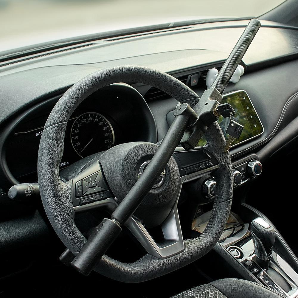 Universal Car Lock Stainless Steel Steering Wheel Locks Anti Theft Security Lock With Keys Anti-Theft Devices