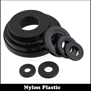 M6 M8 M6*18*1.5 M6x18x1.5 M8*19*2 M8x19x2 DIN34815 Black Nylon Plastic Plain Ring Gasket Insulating Hard Flat Washer
