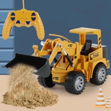 RC Truck Bulldozer Dumper Caterpillar Tractor Model Engineering Car Excavator Push Soil Kids Toys Controlled Car Toys For Boys