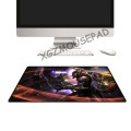 XGZ Extra Large Game Mouse Pad Multicolor Lock Egde Project Master Yi Computer Desk Mat Future Technology Fabric Non-slip Rubber