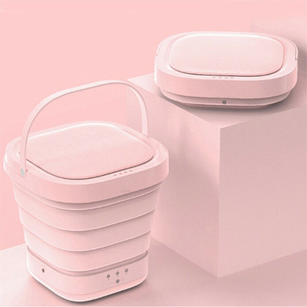 40W Mini Ultrasonic Washing Machine Portable Mini Collapsible Bucket Washing Machine For Family Travel Clothes Cleaning #YL5