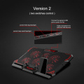 COOLCOLD Laptop Cooler Two USB Ports Six Cooling Fan Laptop Cooling Pad Notebook Stand for 12-17 inch for Laptop PC