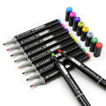 12 Colors Art Marker Set Alcohol Based Sketch Markers Brush Pen For Drawing Manga Design Supplies 168 Colors Optional