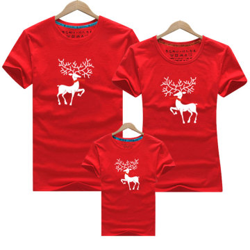 2020 Christmas Mom Daughter Clothes Father Son Matching Clothing Family Look Family Clothing Dad Mom Boy T-Shirt Cartoon Deer