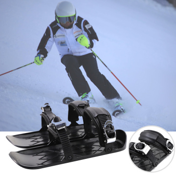 New Mini Ski Skates for Snow The Short Skiboard Snowblades High Quality Adjustable Bindings Portable Skiing Shoes Snow Board