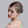 H2604 Women Hair Jewelry Professional Performance Dance Headdress Female Latin Dance Competition Headwear Diamond Accessories