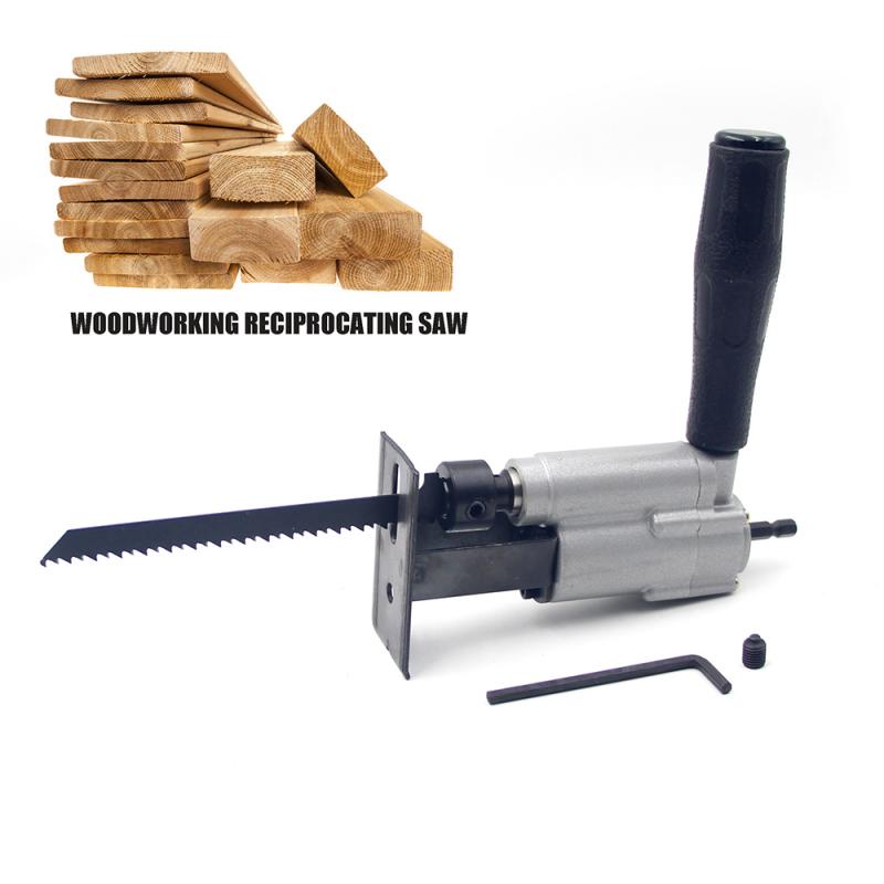 Electric Drill Connection Saw Cutter Woodworking Reciprocating Saw Chainsaw Home Saber Portable Wood Cutting Tools