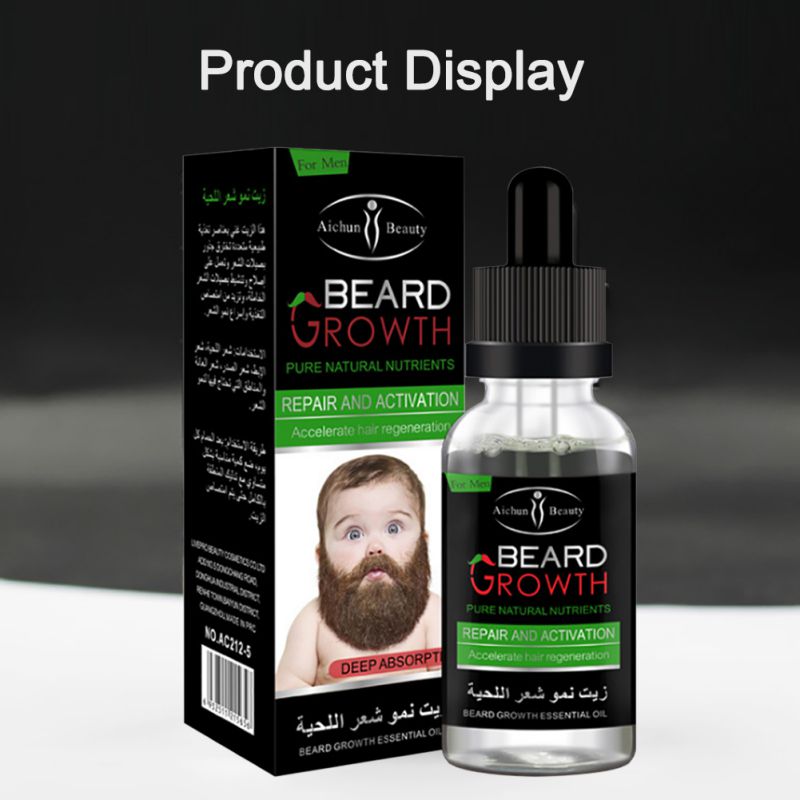 Natural Organic Beard Oil Beard Wax balm Hair Loss Products Leave-In Conditioner for Groomed Beard Growth Health Care