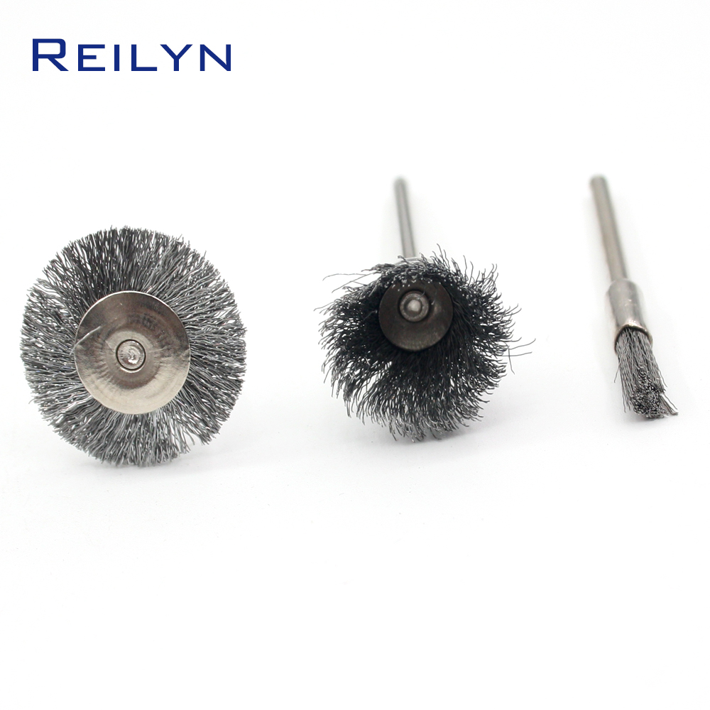 6pcs Stainless steel wire brush metal wire brush roller rust removal wood working bits abrasive/polishing bits accessory