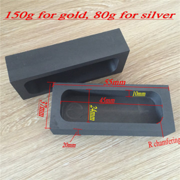 Single hole graphite mold ,crucible,tank,Ingot mould for silver, gold ,metal casting