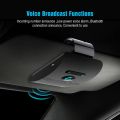 Wireless Car Bluetooth V5.0 Bluetooth Handsfree Car Kit Wireless Bluetooth Speaker Phone Sun Visor Clip Speakerphone G6KC