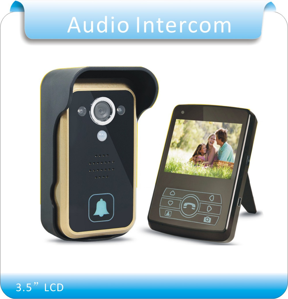 Free shipping JS305A 2.4G Wireless Doorbell Outdoor Camera& Indoor monitor Rainproof Intercom Dual Audio 300M Remote Unlocking