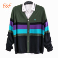 100%Cotton 12gg Knitted Cardigan Sweater For Men