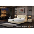 White Leather Cover Bed