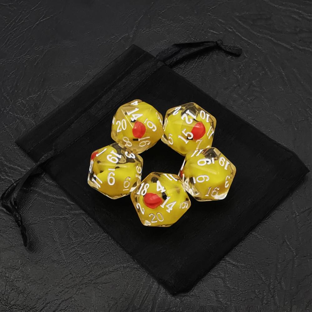 Polyhedral Dice 20 Sides Yellowduck 1