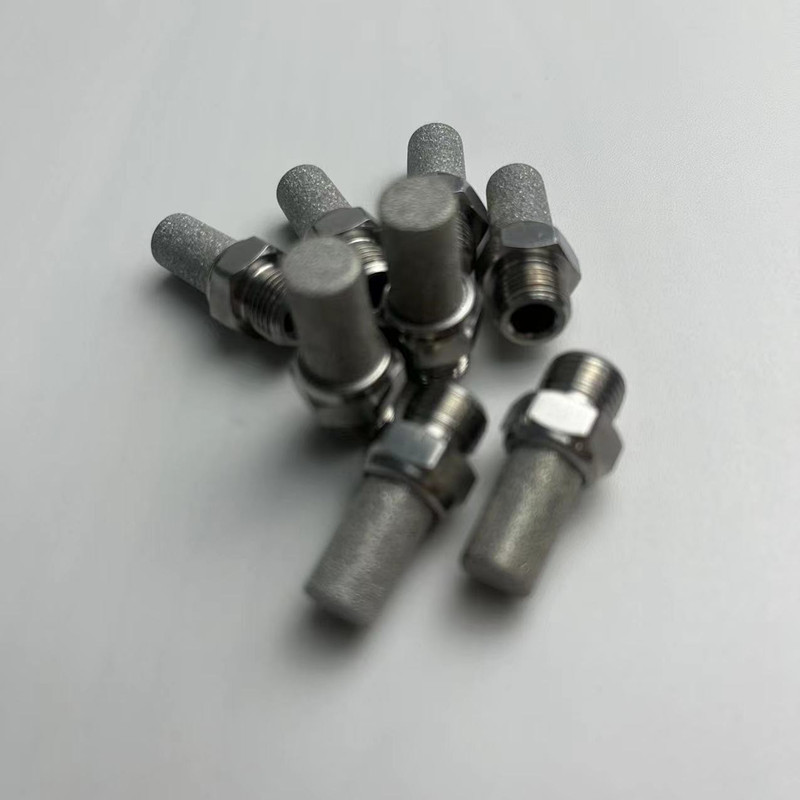 Sintered porous stainless steel 0.5 2 um micron aeration diffuser with D12H1-78 14barb