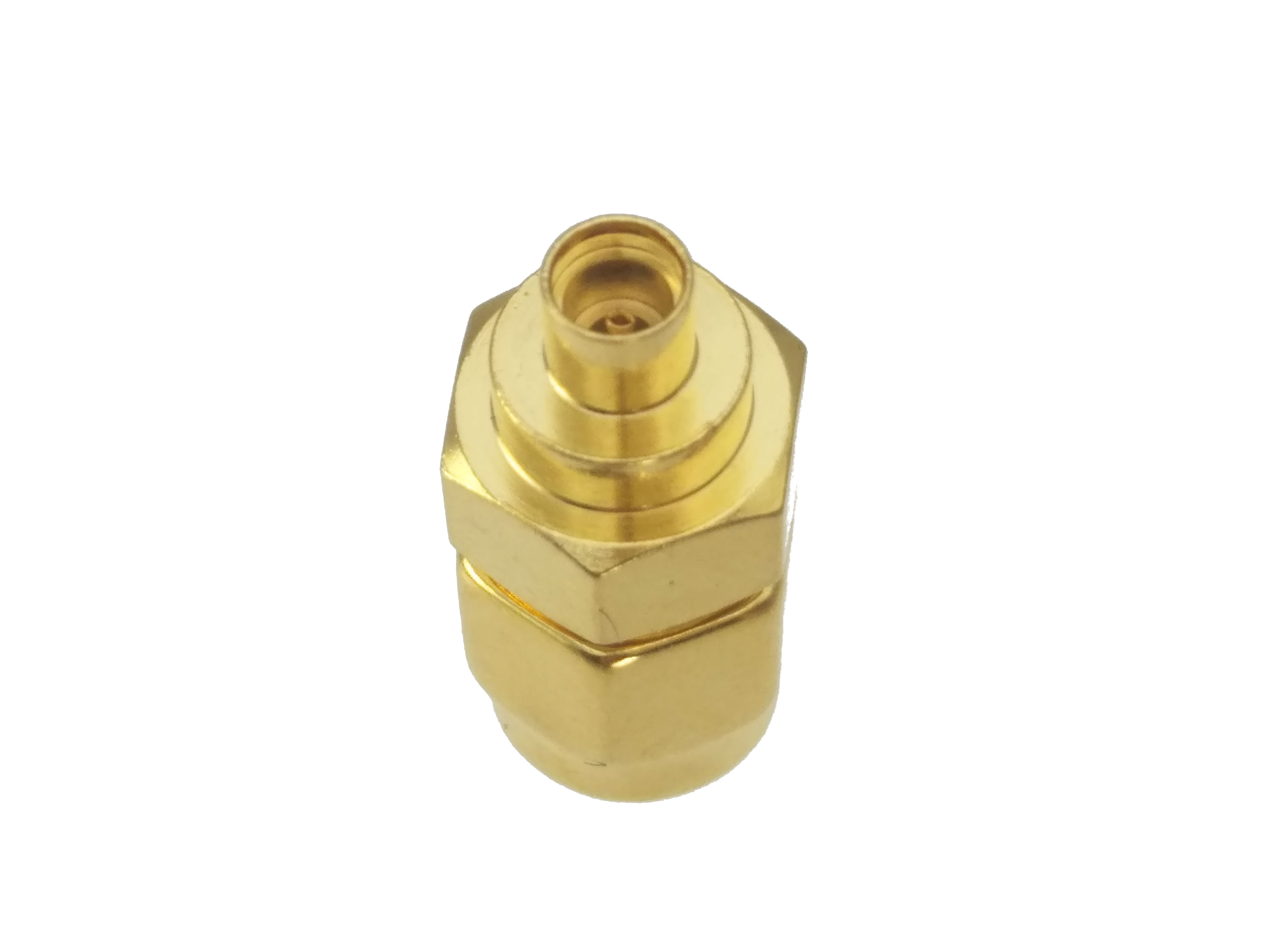 1pce SMA male plug to MMCX female jack RF coaxial adapter connector