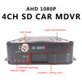 Sprinkler black box H.264 video monitoring host ahd 1080p 4CH SD card mobile DVR NTSC / PAL system with power off protection