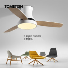 ceiling fan with light remote control fans for home wooden modern lamp lighting DC Reverse summer winter air circulation