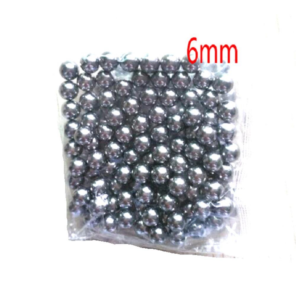 2*100pcs 6mm Steel Bearing Ball Multi-purpose Steel Balls for Auto Parts Bicycles Slingshot Hunting Replacement Catapult Outdoor
