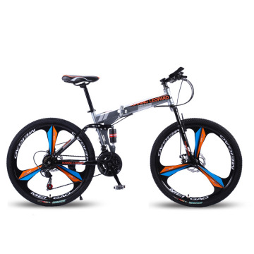 foldable bicycle mountain bike wheel size 26 inches Road bike 21 speeds Suspension Bicycle Double Disc Brake