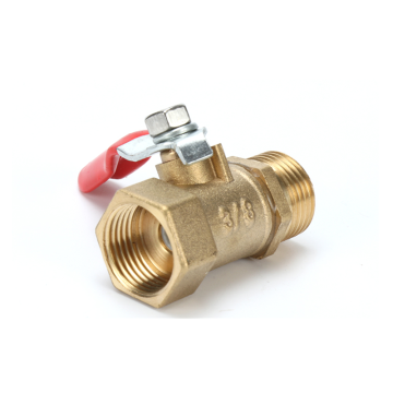 Brass small ball valve Female/Male Thread Brass Valve Connector Joint Copper Pipe Fitting Coupler Adapter1/8
