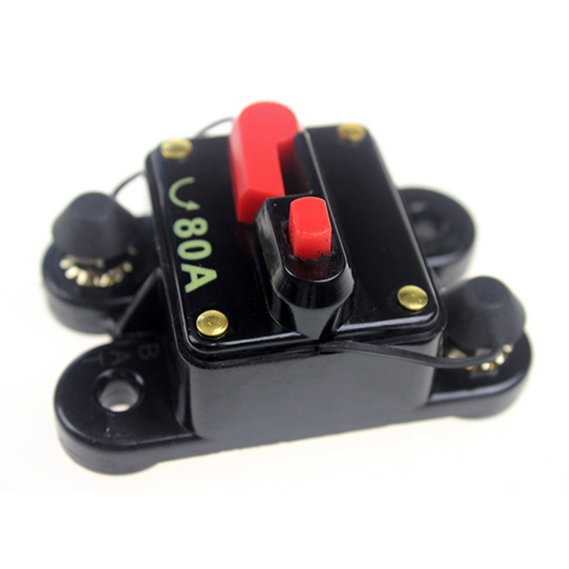 Automatic 60-300A Car Audio In Line Automatic Recovery Protection Circuit Breaker Fuse Recovery Protection Holder