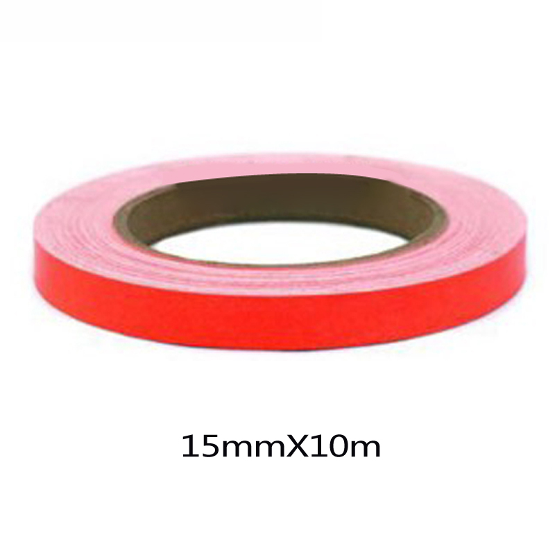 PVC Red Line Reflective Vinyl Wrap Film Car Sticker Decal Waterproof 12mmX10M US